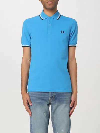 Fred Perry T-shirt  Men Color Ocean In Blue