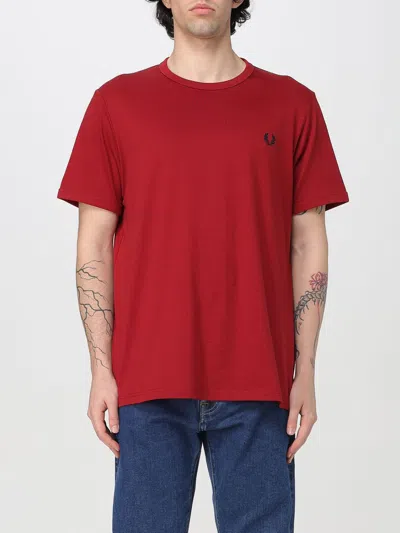 FRED PERRY T-SHIRT FRED PERRY MEN COLOR RED,G74765014