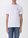 Fred Perry Classic Crew Neck Tee In White