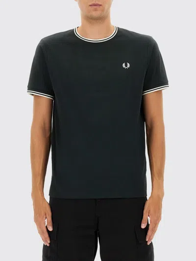 Fred Perry T-shirt Men  In Black