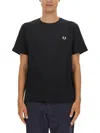 Fred Perry T Shirt With Logo In Black