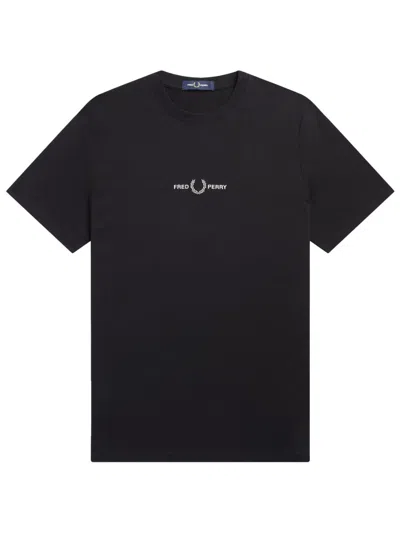 Fred Perry T Shirt With Logo In Black