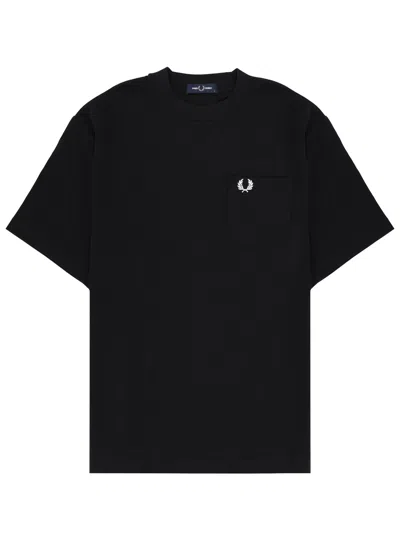 Fred Perry T-shirt With Logo In Black
