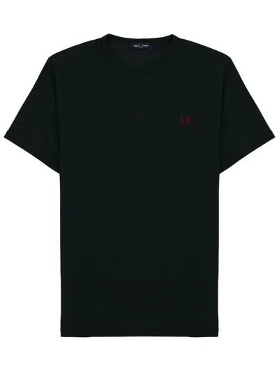 Fred Perry T Shirt With Logo In Black