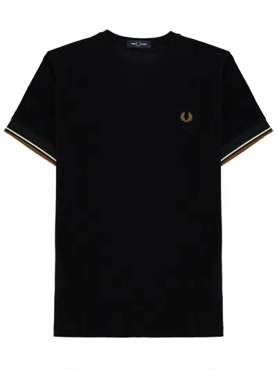 Fred Perry T Shirt With Logo In Black
