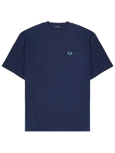 Fred Perry T Shirt With Logo In Blue