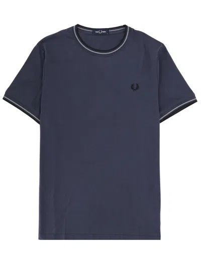 Fred Perry T-shirt With Logo In Blue
