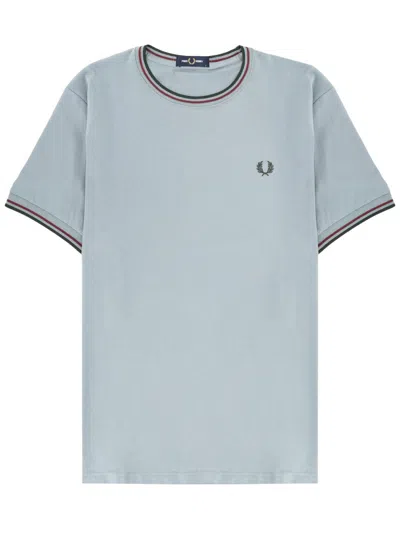 Fred Perry T Shirt With Logo In Gray