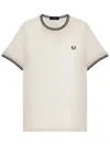 Fred Perry T-shirt Con Logo In Neutral