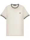 Fred Perry T-shirt Con Logo In White