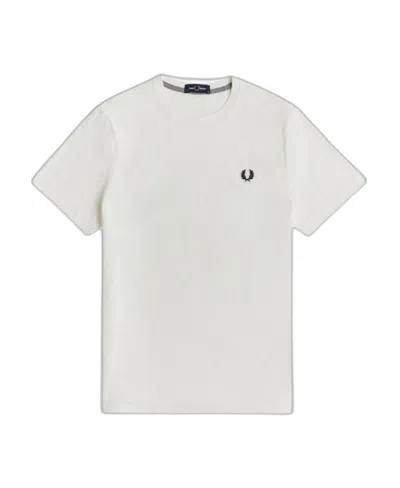 Fred Perry Classic Crew Neck Tee In White