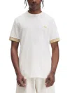 Fred Perry T-shirt With Striped Manihe Border