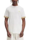 Fred Perry T-shirt With Striped Manihe Border