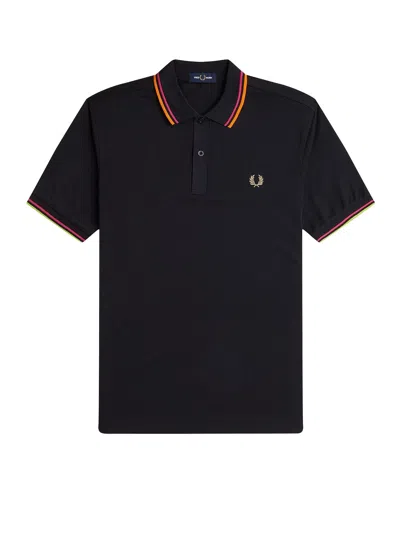 Fred Perry T-shirts And Polos Black In Blue
