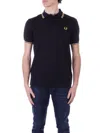 Fred Perry Logo-embroidery Cotton Polo Shirt In Blu Blu