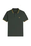 Fred Perry T-shirts And Polos Green In Verde Blu E Verdi
