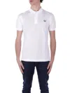 Fred Perry Unisex Plain Polo In Baby Blue