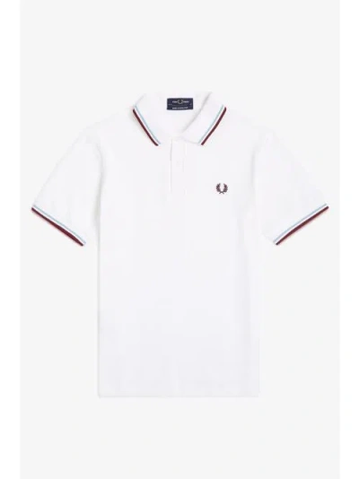 Fred Perry T Shirts And Polos White