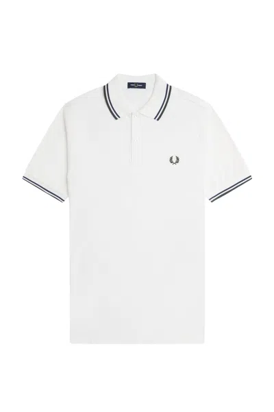 Fred Perry T-shirts And Polos White In Bianco Chiari E Naturali