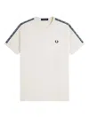 Fred Perry Tape Logo T-shirt In Neutral