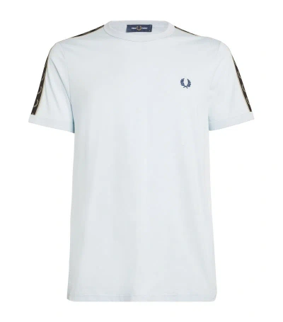 Fred Perry Taping T-shirt In Blue