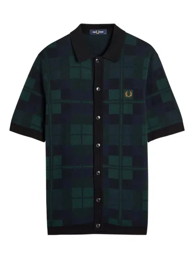 Fred Perry Tartan Button-up Shirt In Multi