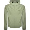 Fred Perry Hooded Taslan Shell Jacket Olive Mint