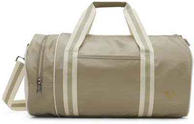Fred Perry Taupe Classic Barrel Bag In V66