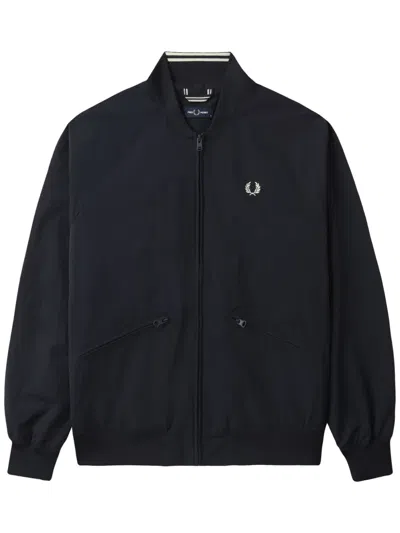 Fred Perry Tennis Bomber Jacket In Blue