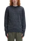 Fred Perry Mens Boucle Knit Crew Neck Sweater In Gray