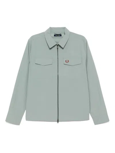 Fred Perry Textured Zipped Shirt Jacket