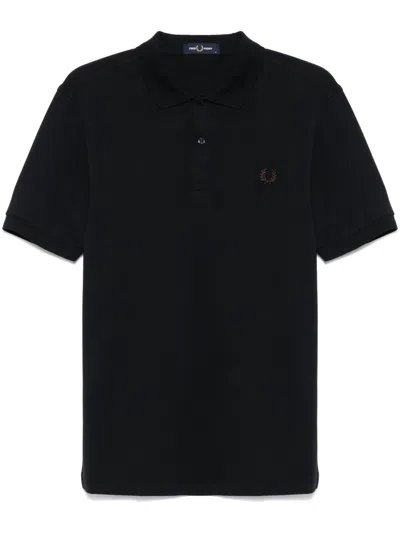 Fred Perry Reissues Original Plain Polo Black & Whiskey Brown