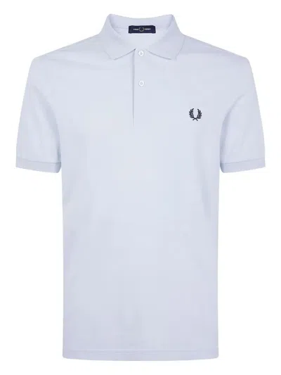 Fred Perry Logo-embroidered Polo Shirt In White