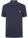 Fred Perry Laurel Wreath-embroidered Polo Shirt In Blue