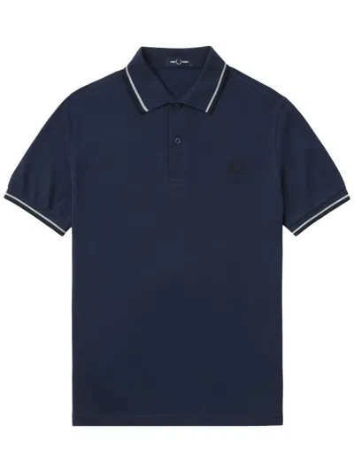 Fred Perry The Twin Tipped Polo Shirt In Blue