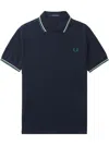 Fred Perry The Twin Tipped Polo Shirt In Blue