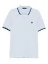Fred Perry The Twin Tipped Polo Shirt In Blue