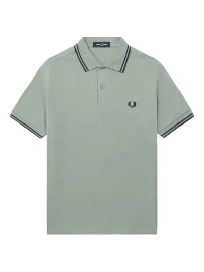 Fred Perry The Twin Tipped Polo Shirt In Green