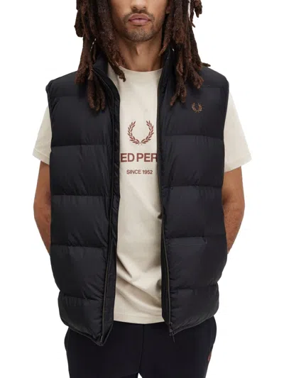 Fred Perry Thermal Vest In Black