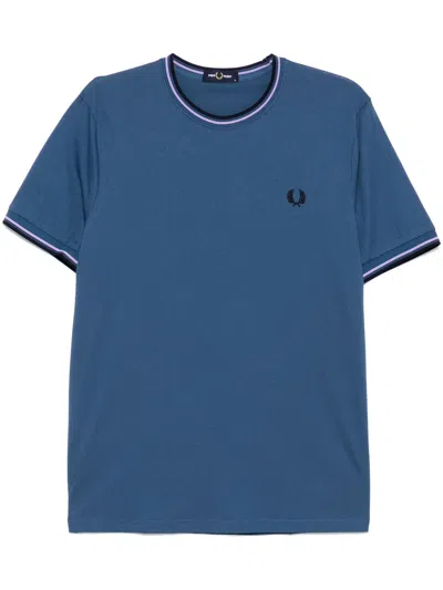 Fred Perry Tipd T-shirt In Blau