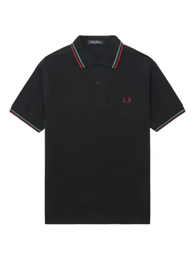 Fred Perry Tipped-collar Polo Shirt In Blue