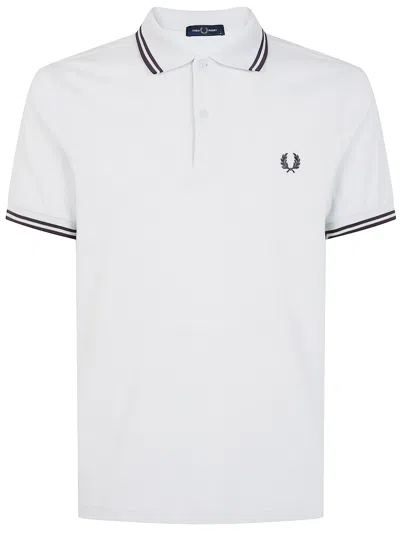 Fred Perry "" Tipped  Shirt In White