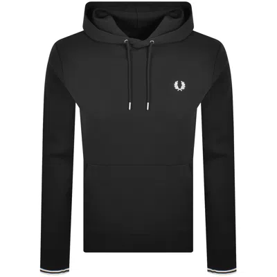 Fred Perry Tipped Hoodie Black