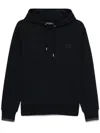 Fred Perry Fp Tipped Hooded Sweatshirt M2643 W65 In Blue