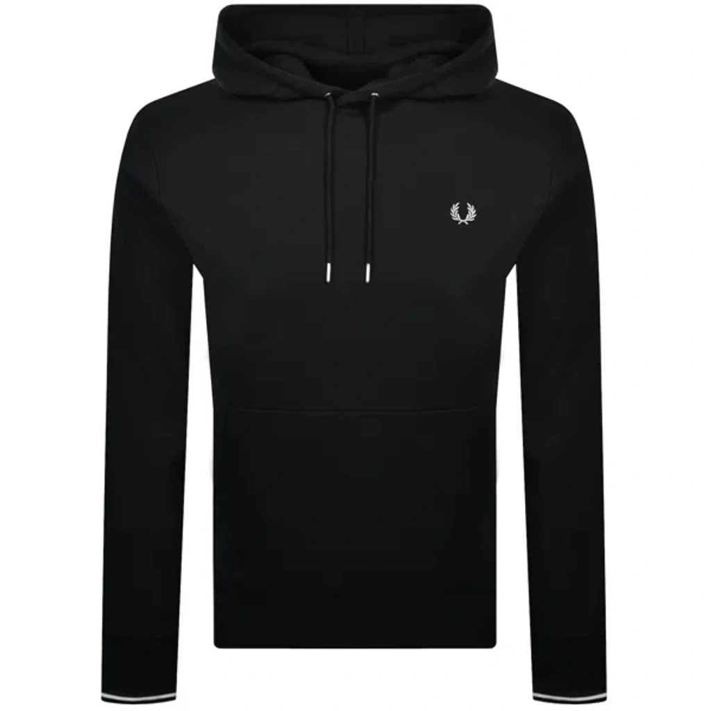 Fred Perry Tipped Logo Hoodie Black | ModeSens