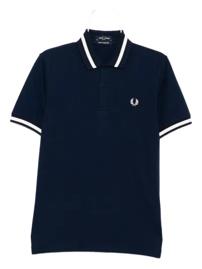Fred Perry Poloshirt Mit Kontrastdetail In Blue