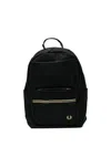 Fred Perry Tipped Tape Backpack In Black