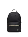 Fred Perry Tipped Tape Backpack In Black