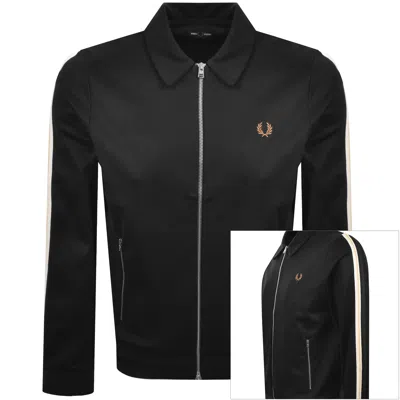 Fred Perry Tipped Tape Track Top Black