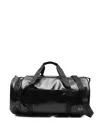 Fred Perry Large Barrel Travel Bag With Dual Handles In Black